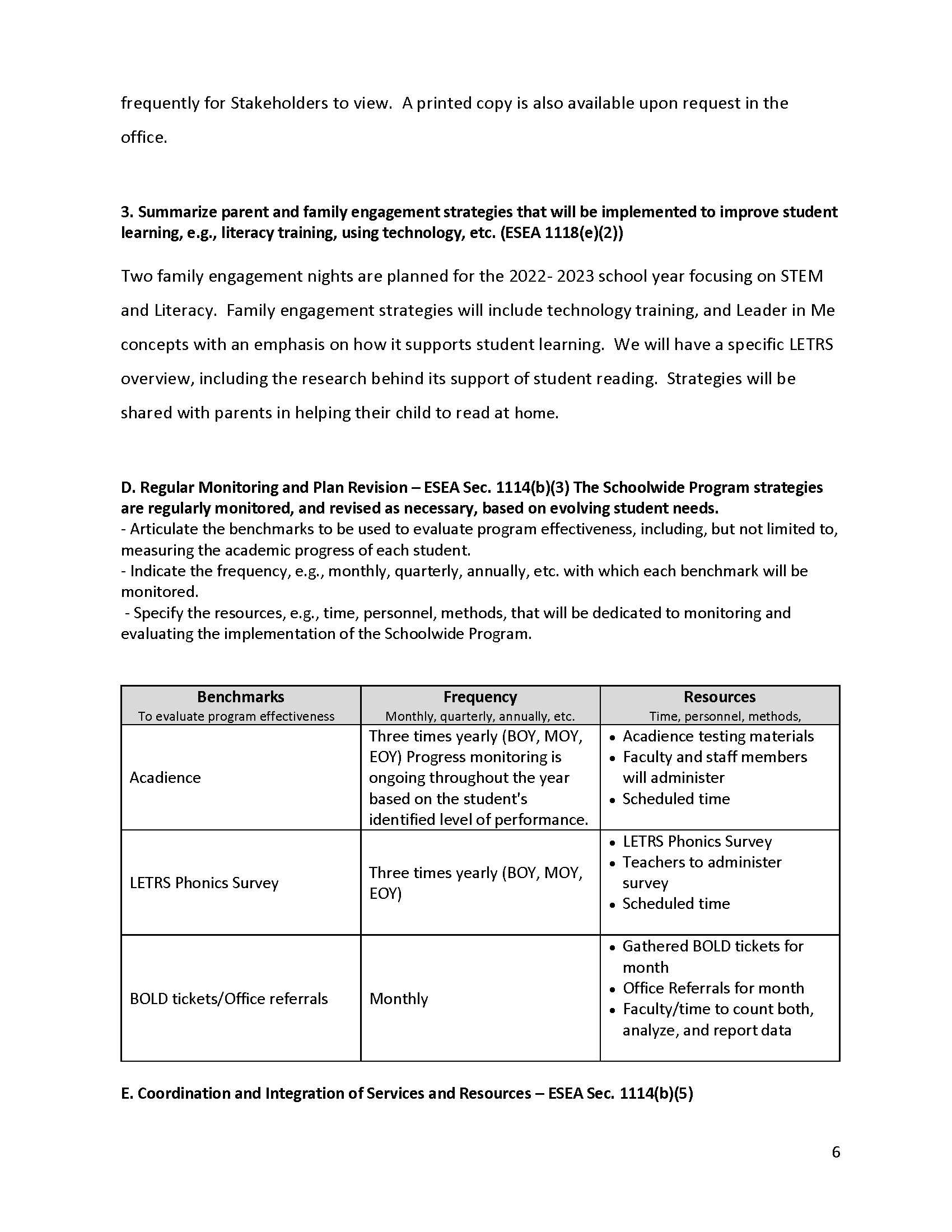 2022 23 Burch Creek Title I Schoolwide Program Plan Page 6