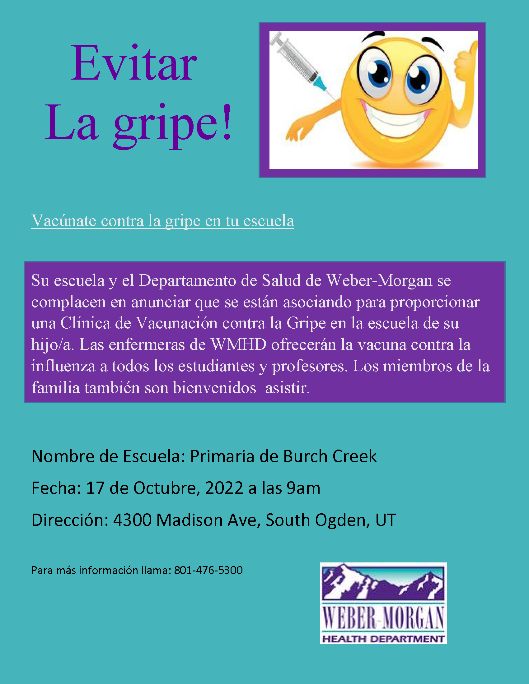 Flu Oct 22 Flyer Spanish